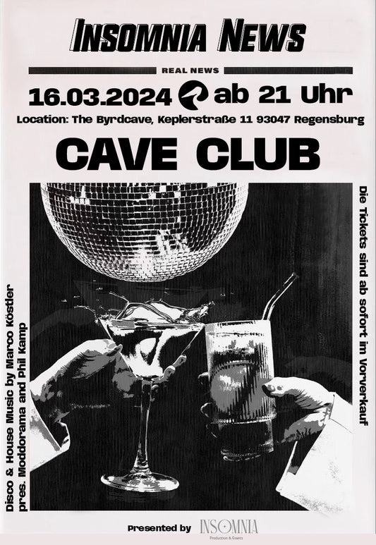 Cave Club Disco & House Party - Tickets